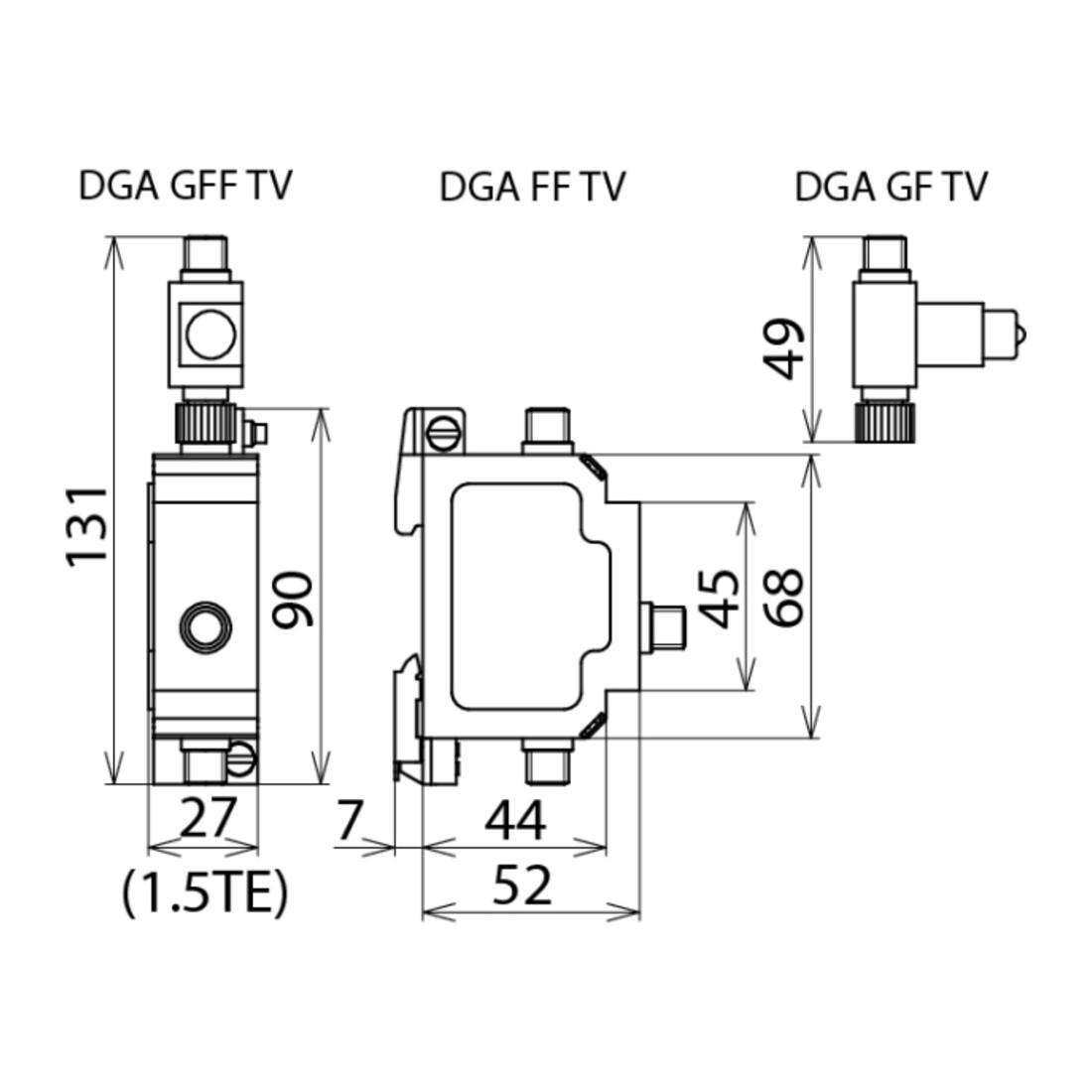 DEHN Kombi-Ableiter-Set DEHNgate DGA GFF TV