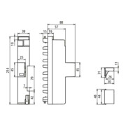 DEHN Kombi-Ableiter TN-C DSH ZP 2 TNC 255-4