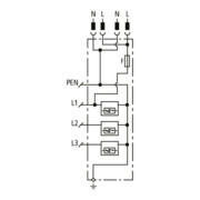 DEHN Kombi-Ableiter TN-C DSH ZP B2 SG TNC 255-4