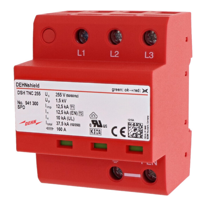 DEHN Kombi-Ableiter TN-C-Systeme DSH TNC 255