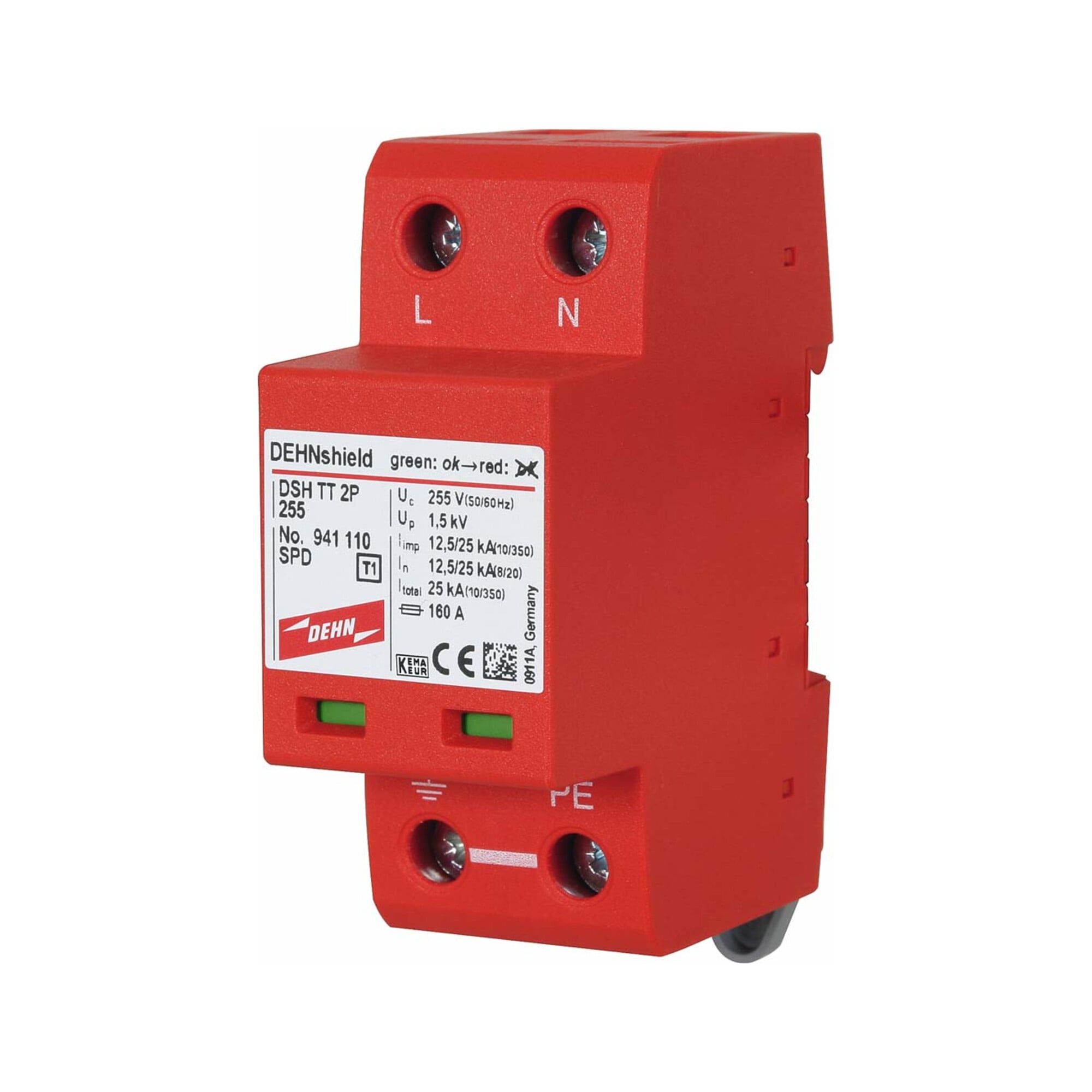 DEHN Kombi-Ableiter TT/TN-Systeme DSH TT 2P 255 ; Dehn & Söhne