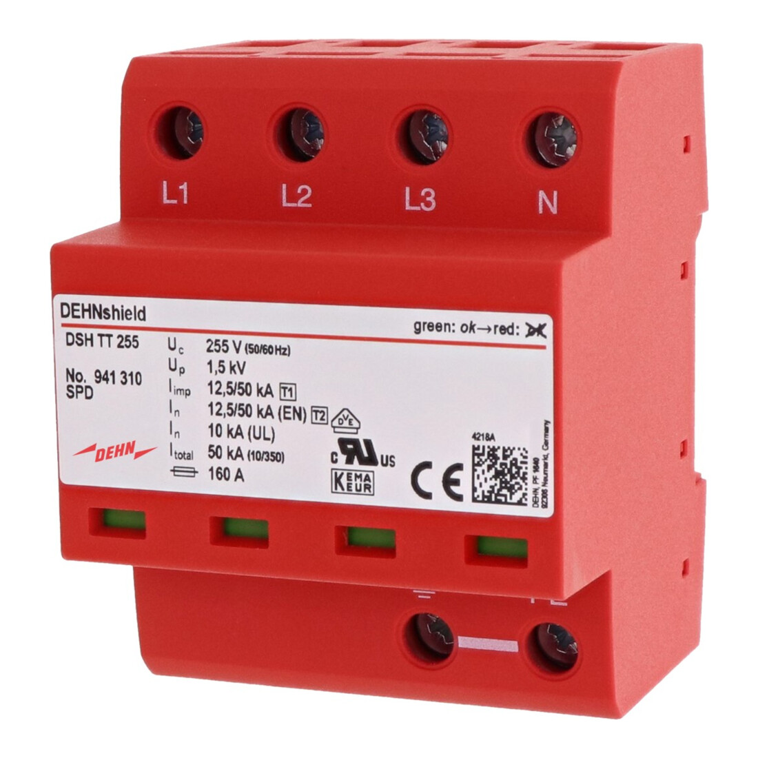 DEHN Kombi-Ableiter TT- u. TN-S-Systeme DSH TT 255