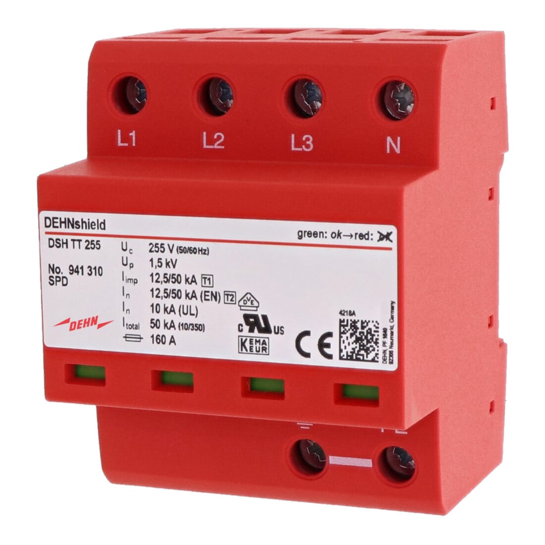 DEHN Kombi-Ableiter TT- u. TN-S-Systeme DSH TT 255