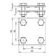 DEHN Kreuzstück St/tZn f.Fl 30/30mm KS FL30 STTZN