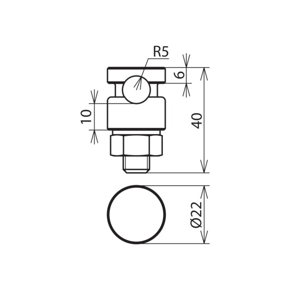DEHN KS-Connecteur NIRO pour Rd 6-10mm KSV 6.10 FER V2A