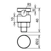 DEHN KS-Connecteur NIRO pour Rd 7-10mm KSV 6.10 V2A-4