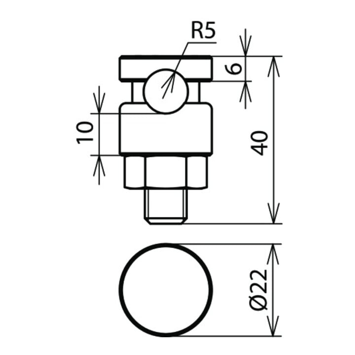 DEHN KS-Connecteur NIRO pour Rd 7-10mm KSV 6.10 V2A