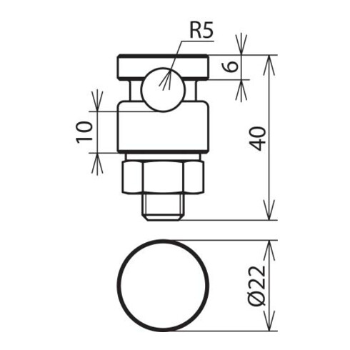 DEHN KS-Verbinder NIRO f. Rd 6-10mm KSV 6.10 FER V2A