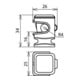 DEHN Leitungshalter grau H 16mm f. Rd 8mm M6 LH DS 8 H16 IGM6 GR