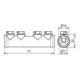 DEHN Manchon de raccordement ZG pour Rd 7-10mm VM 7.10 SKM6X12