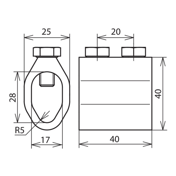 DEHN Manchon de séparation pour Rd 16/8-10 mm Al TM71016AL