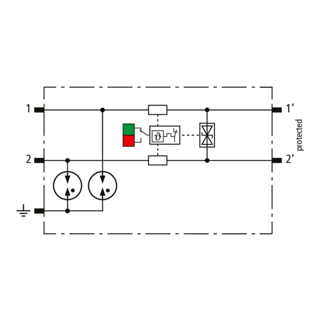 DEHN Modularer Kombi-Ableiter für 1 Doppelader BCO ML2 BD HF 5