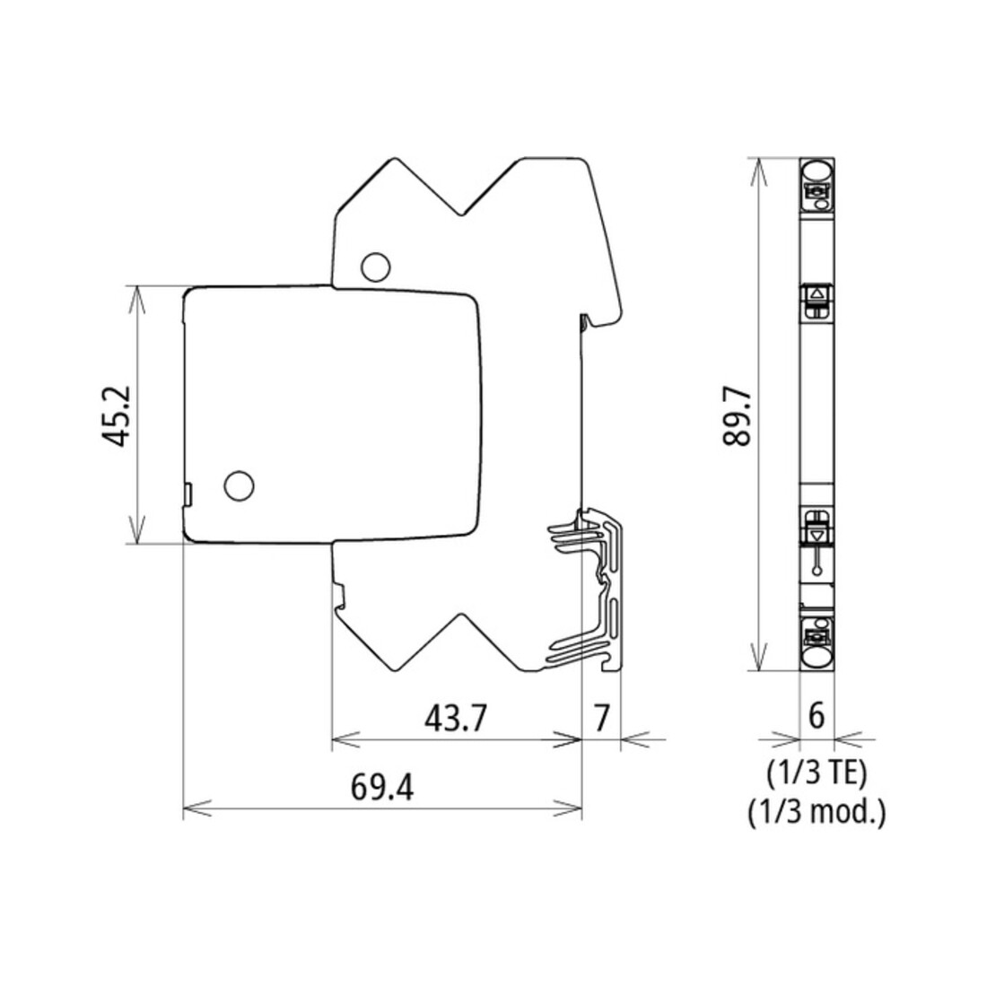 DEHN Modularer Kombi-Ableiter für 2 Einzeladern BCO ML2 BE 24