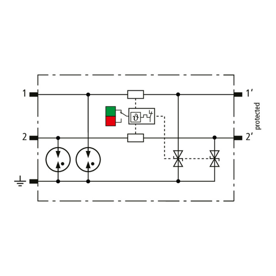 DEHN Modularer Kombi-Ableiter für 2 Einzeladern BCO ML2 BE 24