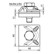 DEHN MV-Klemme Rd 8-10mm MVK 8.10 SKM10X35V4A-4
