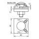 DEHN MV-Klemme St/tZn f. Rd 10mm MVK 10 FRM10X35STTZN