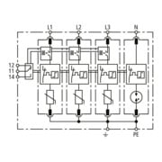 DEHN Parafoudre 4 pôles Uc 275V DG M TNS ACI 275 FM-5