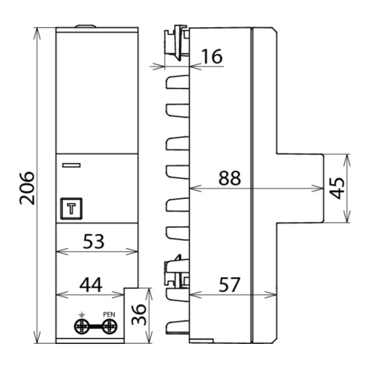 DEHN Parafoudre combiné DEHNventil ZP TNC DV 255