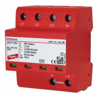 DEHN Parafoudre combiné pour systèmes TT et TN DSH TT 255