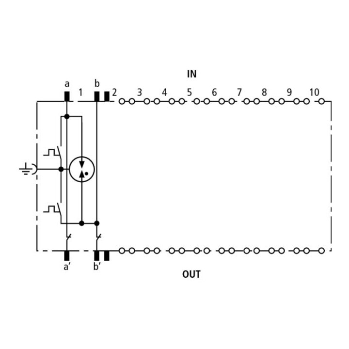 DEHN Parafoudre DEHNrapid LSA pour 10DA DRL 10 B 180 FSD
