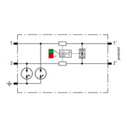 DEHN Parafoudre modulaire combiné pour 1 double conducteur BCO ML2 BD HF 5-4