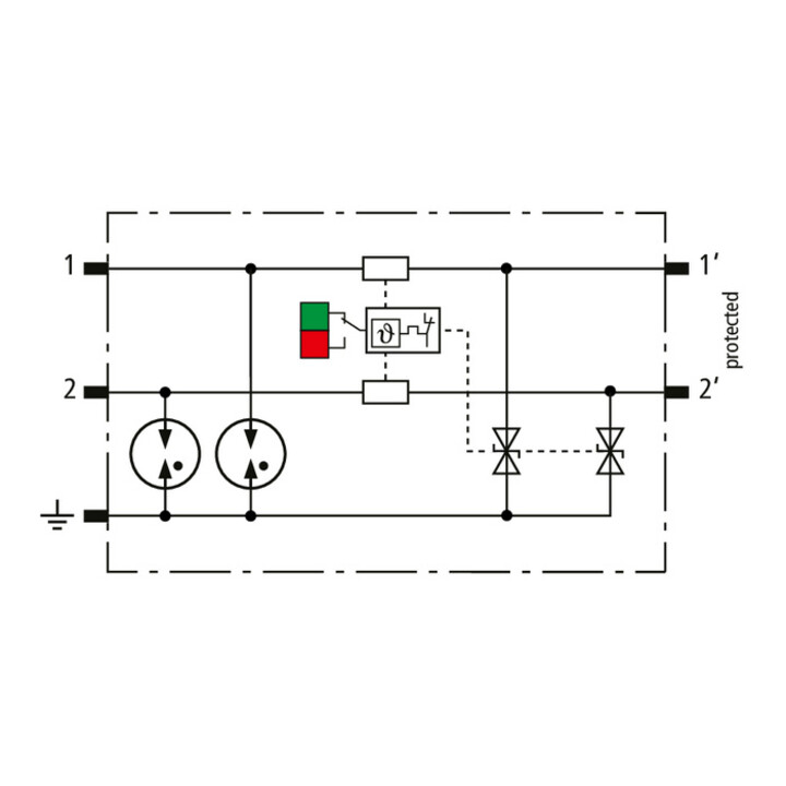 DEHN Parafoudre modulaire combiné pour 2 conducteurs individuels BCO ML2 BE 24