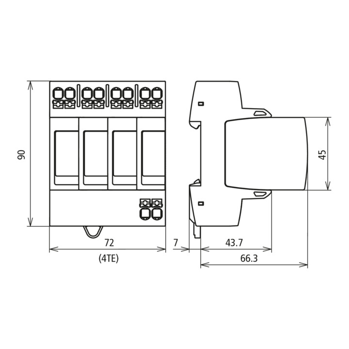 DEHN Parafoudre type 2 DEHNguard MP DG TNS 275
