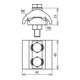 DEHN Parallelverbinder Cu f. Rd5-12,5/16-95 PV 5.12.5 SKM8X45