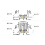 DEHN Partie de base pour Blitzductor XT Ex BXT BAS-4