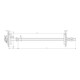 DEHN Passage de terre / mur 300-500 mm M10 inox EWDMVK810M10#478430