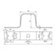 DEHN Patte de liaison L170mm Al avec perçage UEBLL170B11B5265AL
