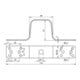 DEHN Patte de liaison L170mm Al avec perçage UEBLL170B11B5265AL