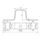 DEHN Patte de liaison L170mm Al avec perçage UEBLL170B11B5265AL