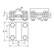 DEHN Pièce croisée NIRO pour Rd 8-10/16 mm KS8.1016FL30ZPV4A