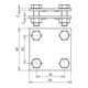 DEHN Pièce croisée St/tZn pour Fl 30/30mm KS FL30 STTZN