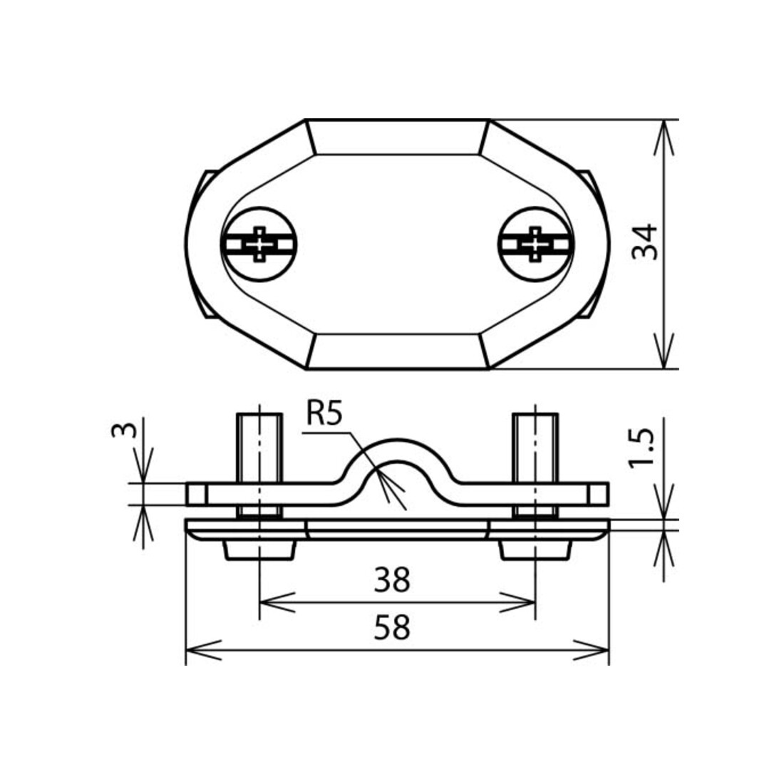 DEHN Plaque numérotée sans numéro Al Rd7-10 NS710FL30OZAL