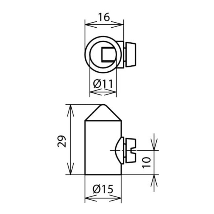 DEHN Pointe de capture D15 L29 ZG 110 000