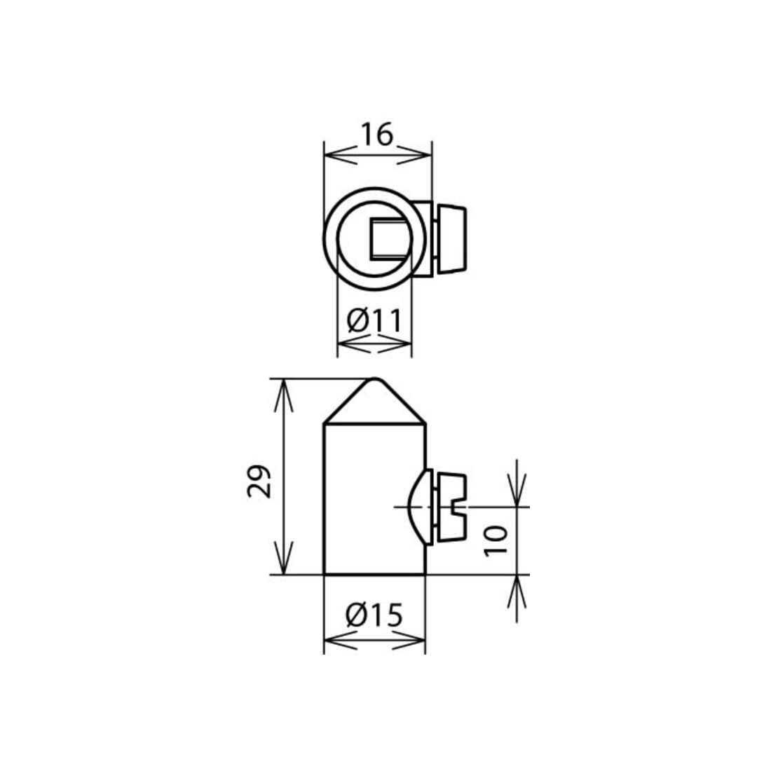 DEHN Pointe de capture D15 L29 ZG 110 000