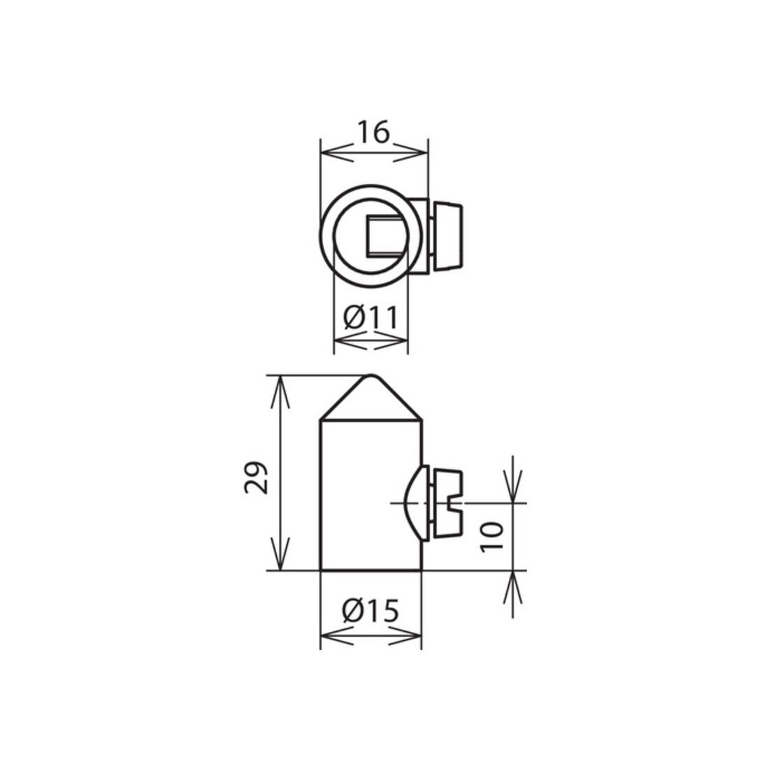 DEHN Pointe de capture D15 L29 ZG 110 000