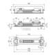 DEHN Potentialausgleichschiene 7x2,5-16 Fl 30x3,5 PAS 9AK