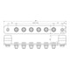 DEHN Potentialausgleichschiene o. Abdeckung CU PAS I 6AP M10