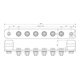 DEHN Potentialausgleichschiene o. Abdeckung CU PAS I 6AP M10