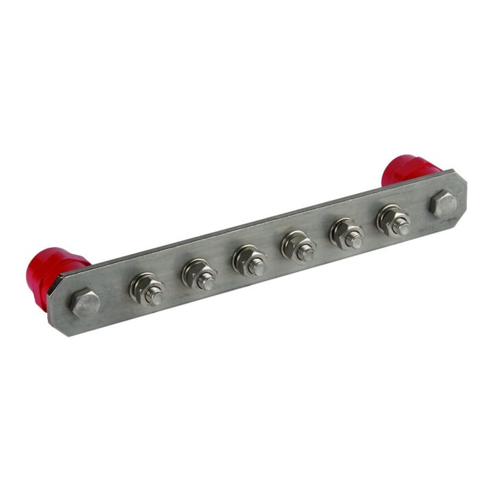 DEHN Potentialausgleichschiene o. Abdeckung NIRO PAS I 6AP M10 V2A
