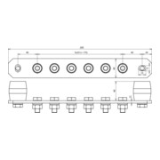 DEHN Potentialausgleichschiene o. Abdeckung NIRO PAS I 6AP M10 V2A-4