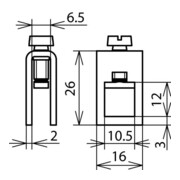 DEHN Reihenklemme f.PAS 2,5-16 Niro-St/galZn RK 16 PAS-4
