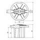 DEHN Schutzkappe PVC Rd 10mm/Fl 30x3, 5mm SKRD10FL30X35GRGEPVC
