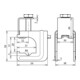 DEHN Serre-câble pression Acier/nu VKDB6.20810FL#308031