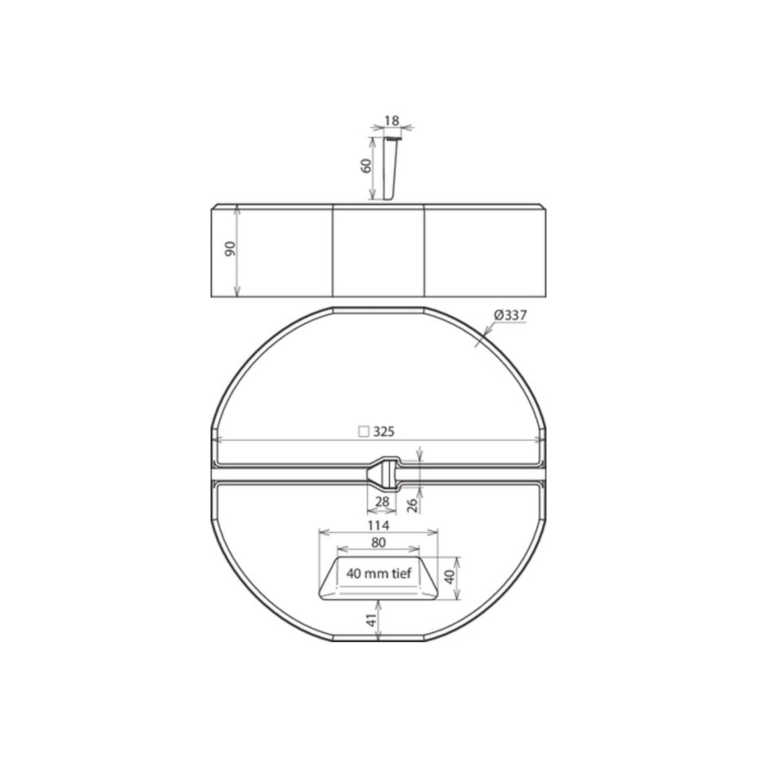 DEHN Set socle béton C45/55 avec poignée et coin BES 17KG KT16D337SET