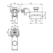 DEHN Spannkopf f. 25x0,3mm NIRO SPK25BRSAQ425V2A-5