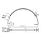 DEHN Support de câble de toit DEHNgrip NIRO DLHDG8H20FG180280V2A